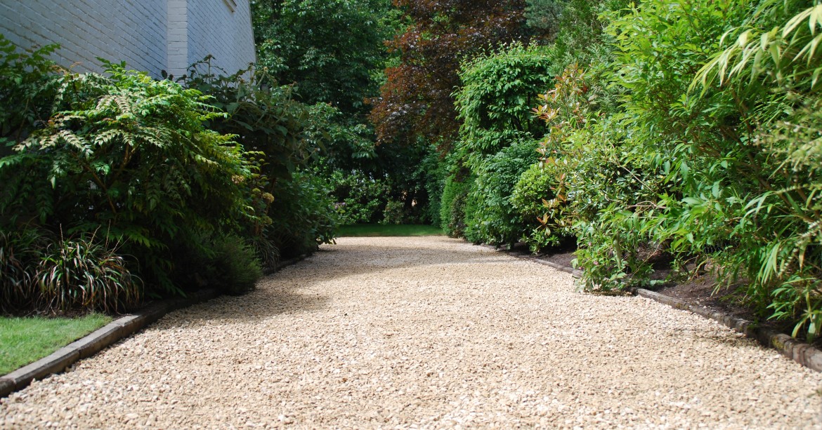 Chemin d'accès en gravier de dolomie - Inter jardin